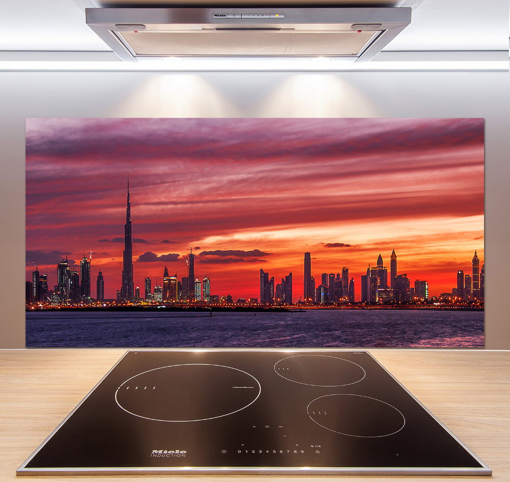Panel lacobel Zachód słońca Dubaj