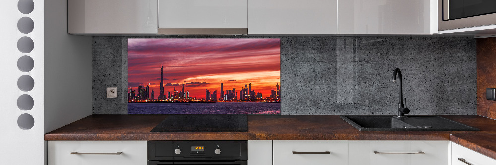 Panel lacobel Zachód słońca Dubaj