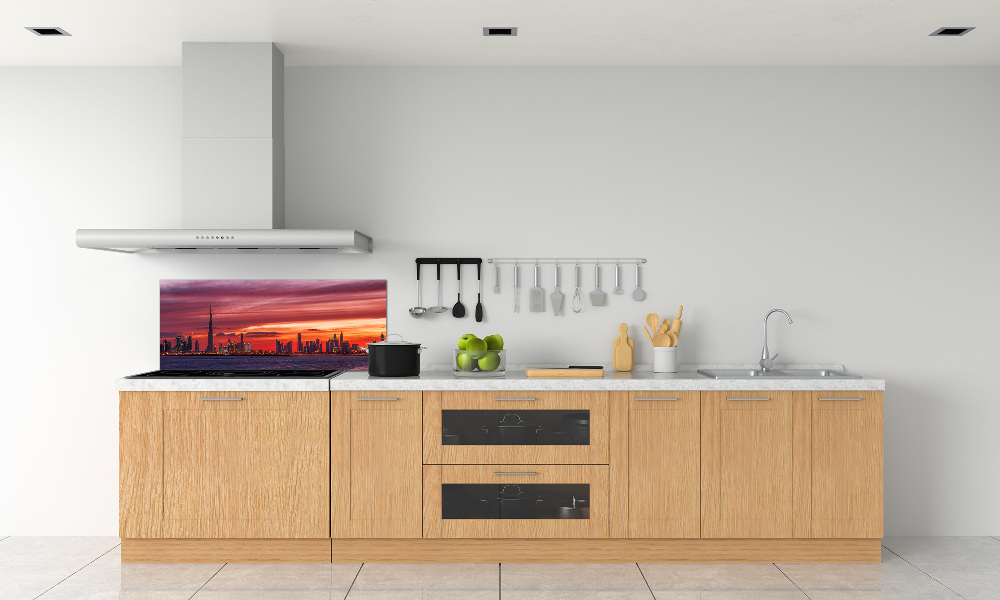 Panel lacobel Zachód słońca Dubaj