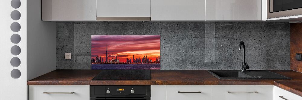 Panel lacobel Zachód słońca Dubaj