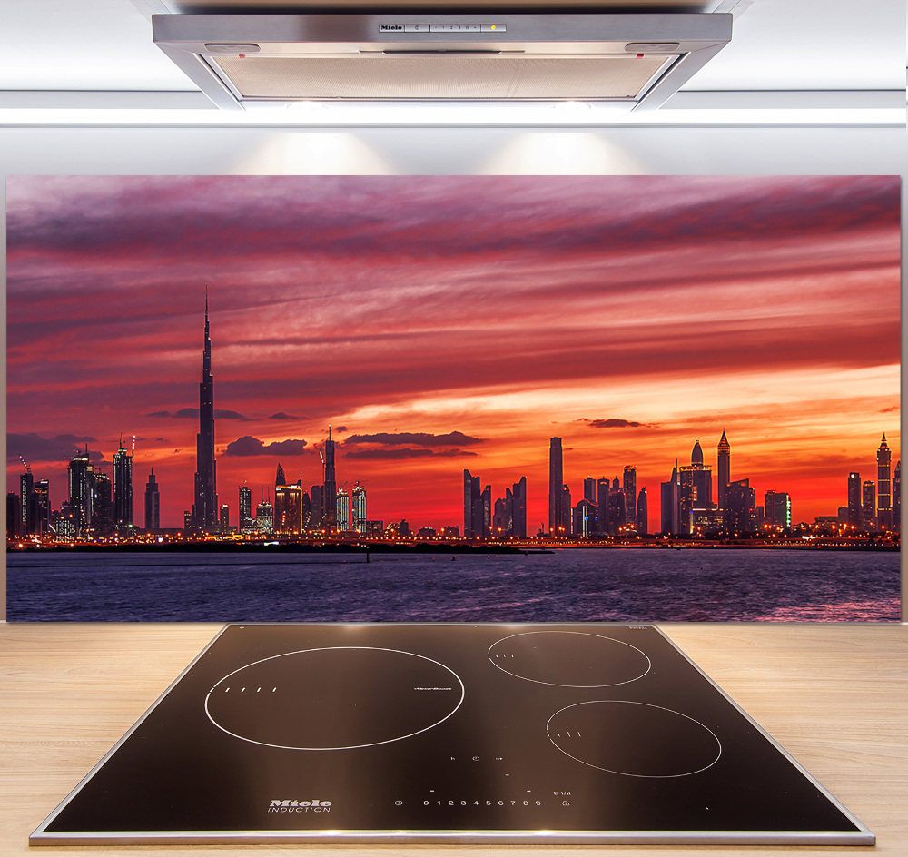 Panel lacobel Zachód słońca Dubaj
