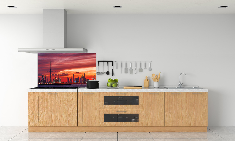Panel lacobel Zachód słońca Dubaj