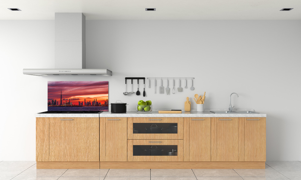 Panel lacobel Zachód słońca Dubaj