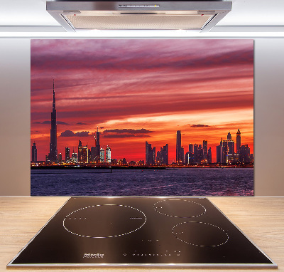 Panel lacobel Zachód słońca Dubaj