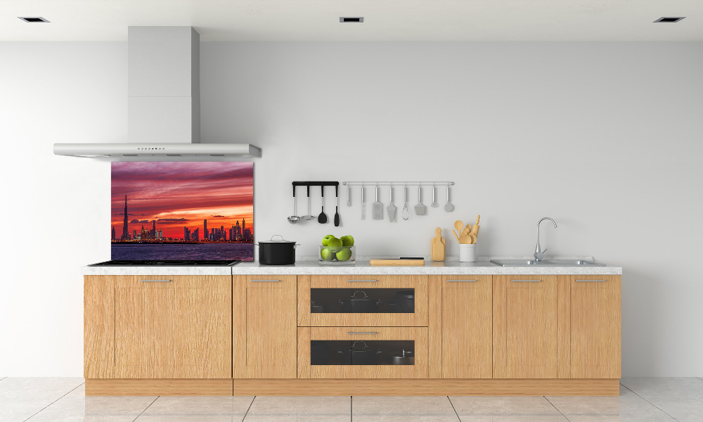 Panel lacobel Zachód słońca Dubaj