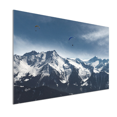 Panel do kuchni Paralotnie Alpy