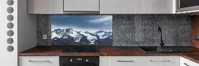 Panel do kuchni Paralotnie Alpy