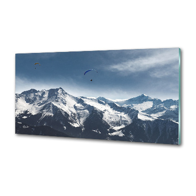 Panel do kuchni Paralotnie Alpy
