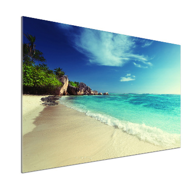 Panel do kuchni Seszele plaża