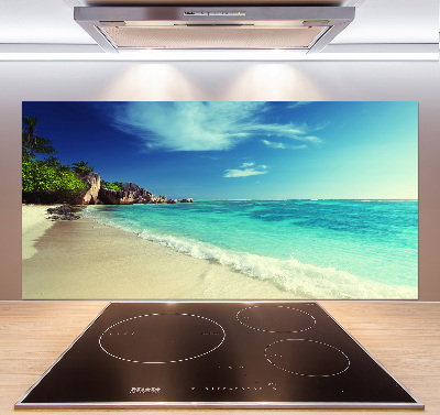 Panel do kuchni Seszele plaża