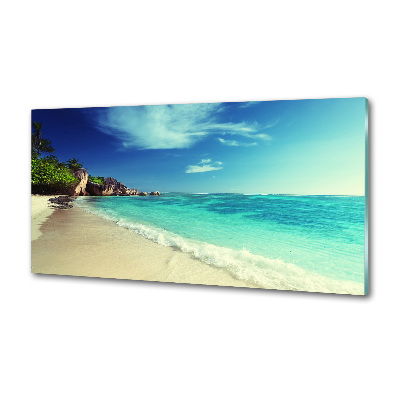 Panel do kuchni Seszele plaża