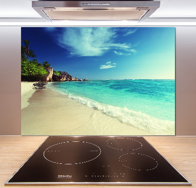 Panel do kuchni Seszele plaża