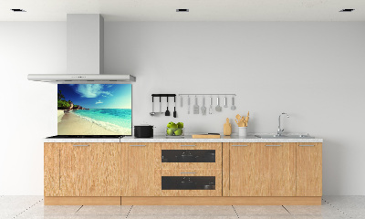 Panel do kuchni Seszele plaża