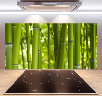 Panel szklany do kuchni Bambus