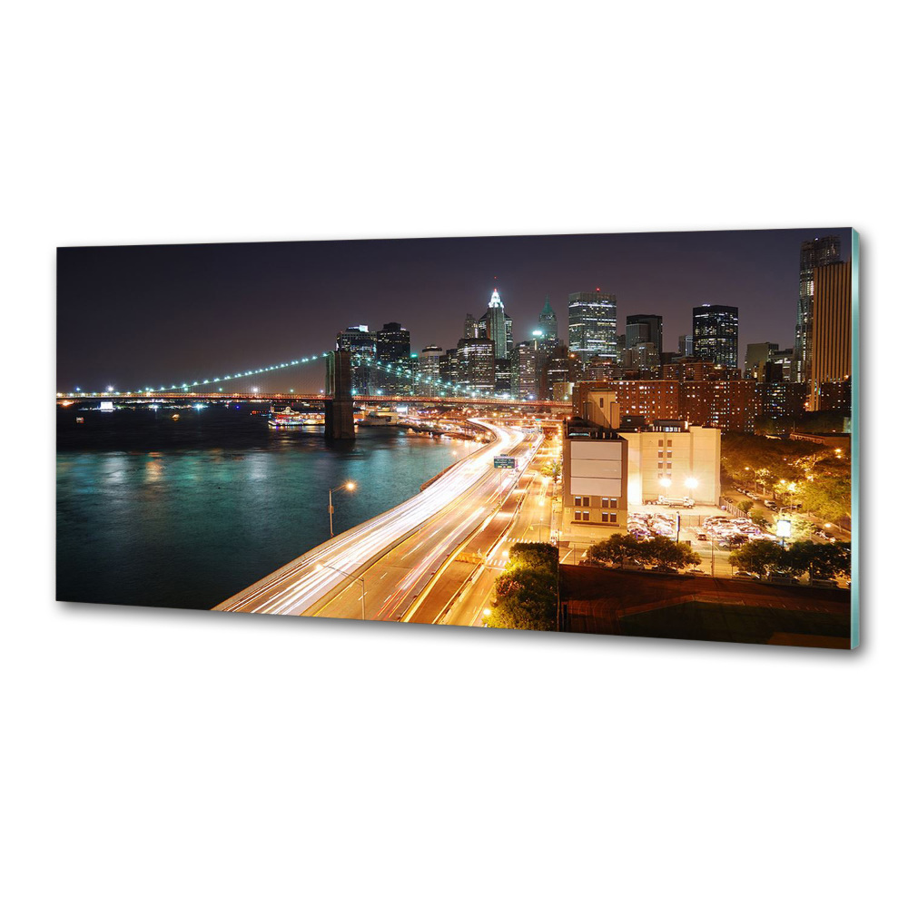 Panel do kuchni Nowy Jork nocą