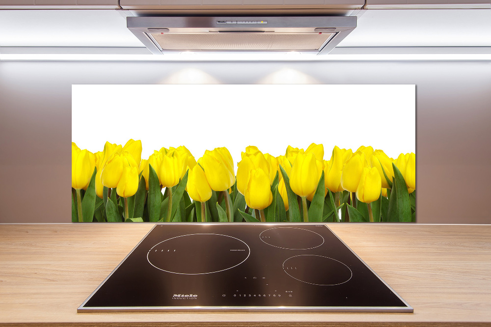 Panel do kuchni Żółte tulipany