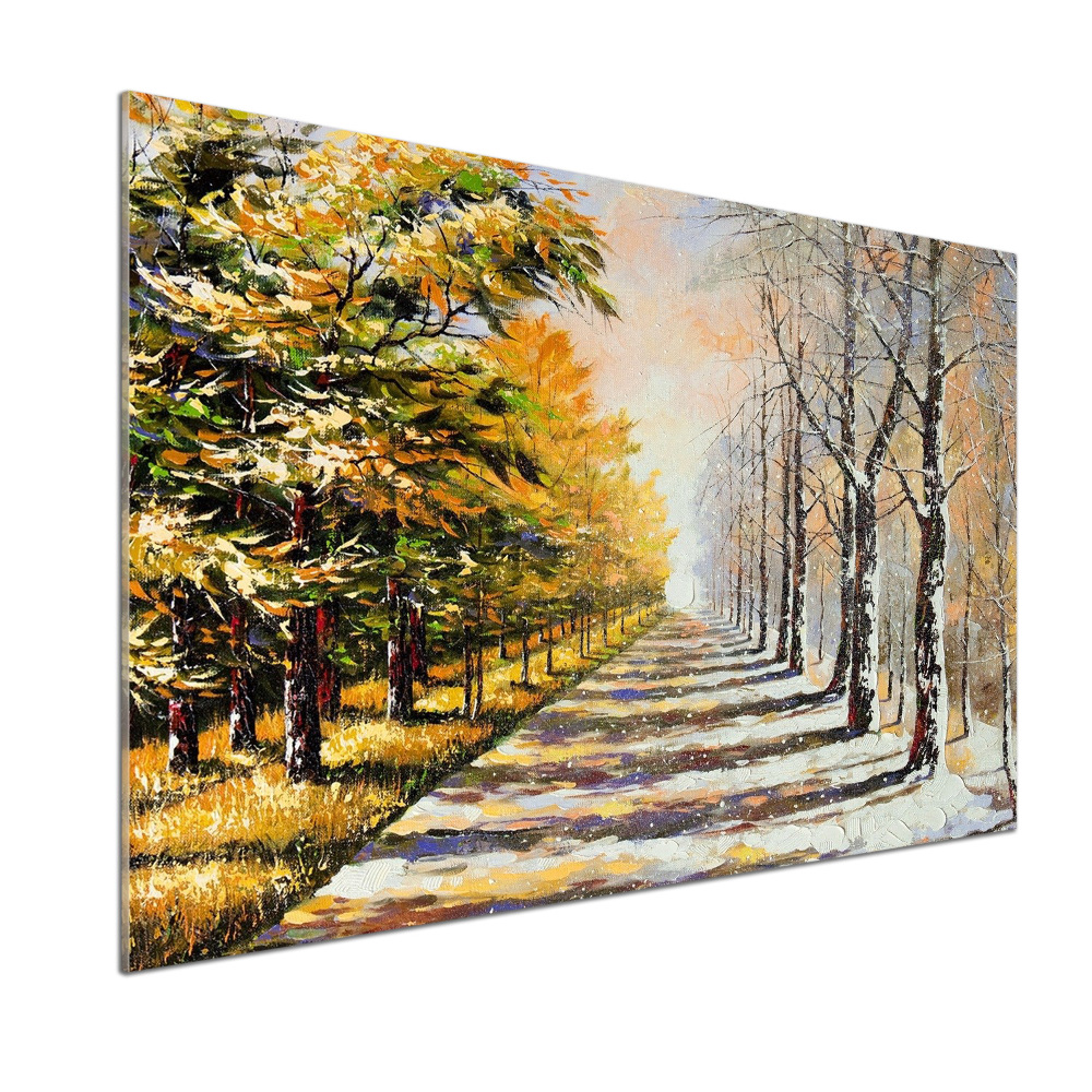 Panel do kuchni Jesień kontra zima