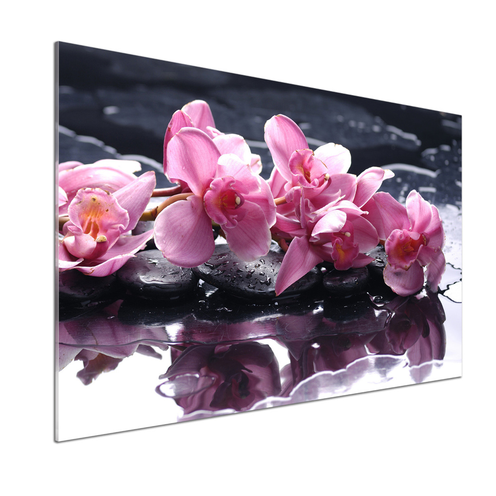 Panel do kuchni Różowa orchidea