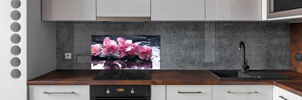 Panel do kuchni Różowa orchidea