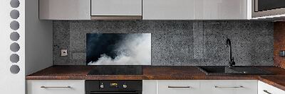 Panel między meble w kuchni Biały dym