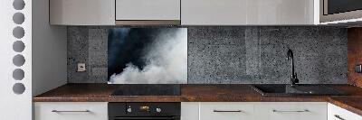 Panel między meble w kuchni Biały dym