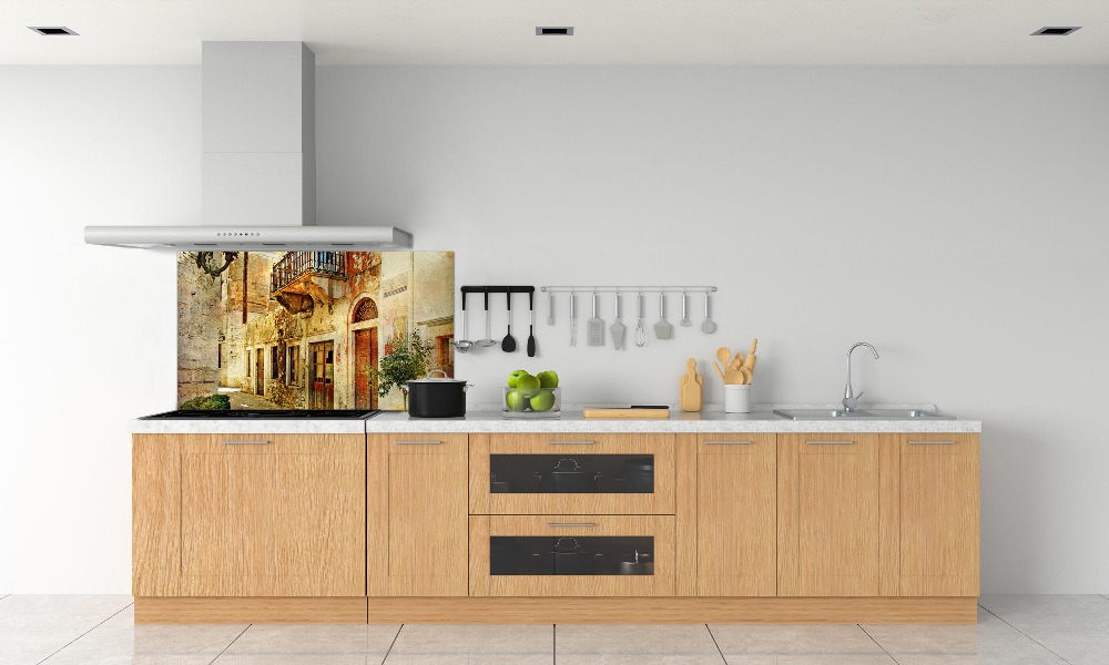 Panel do kuchni Uliczki w Grecji