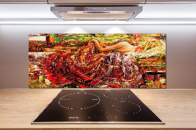 Panel do kuchni Śpiąca kobieta