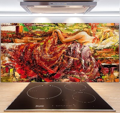 Panel do kuchni Śpiąca kobieta