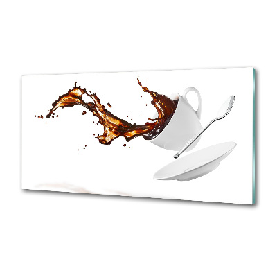 Panel dekor szkło Rozlana kawa