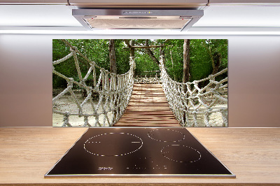 Panel dekor szkło Most linowy