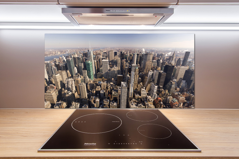 Panel lacobel Nowy Jork lot ptaka