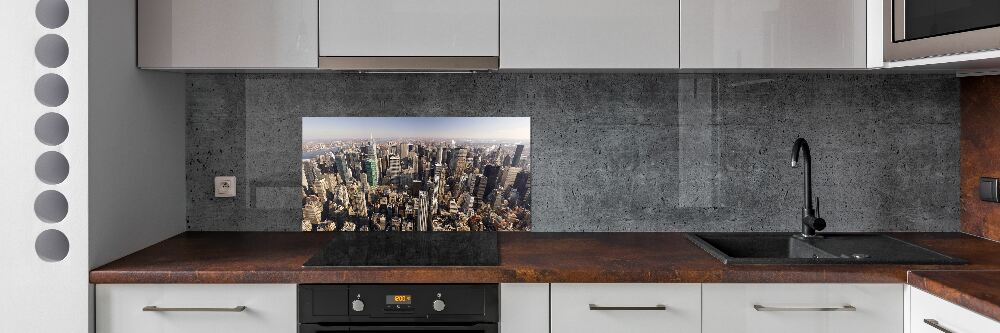 Panel lacobel Nowy Jork lot ptaka