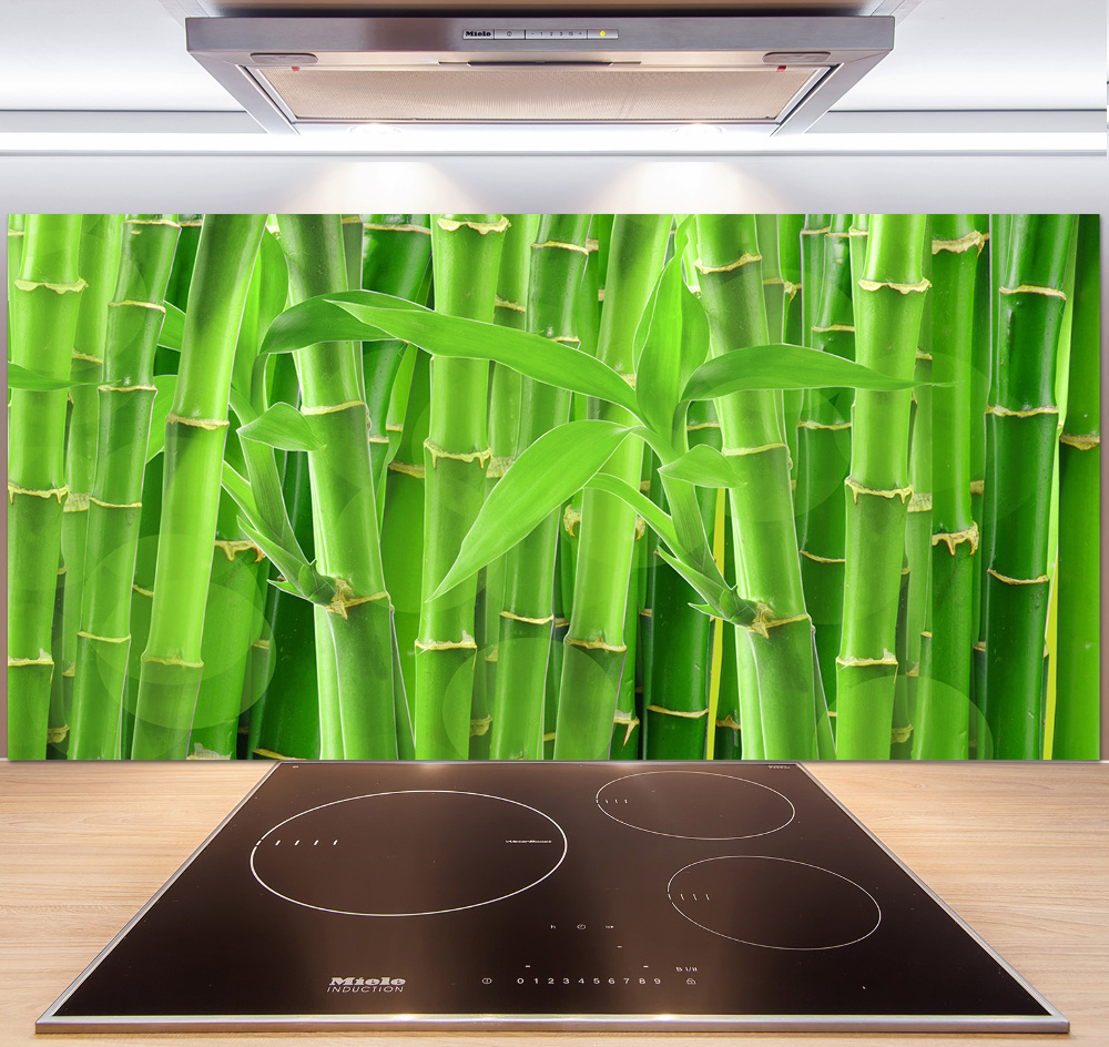 Panel szklany do kuchni Bambusy