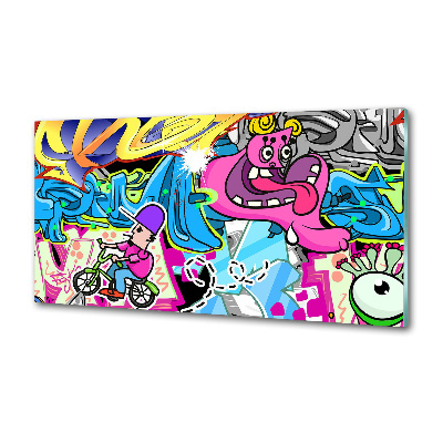 Panel między meble w kuchni Graffiti