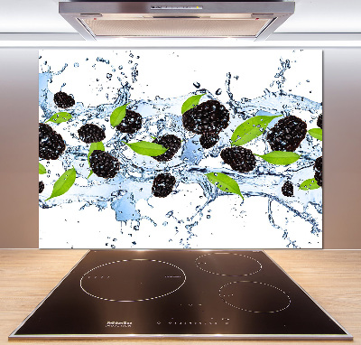 Panel do kuchni Jeżyny i woda