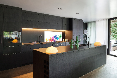 Panel do kuchni Pomalowane dłonie