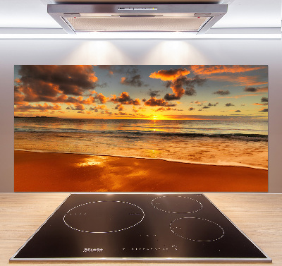 Panel lacobel Zachód słońca plaża