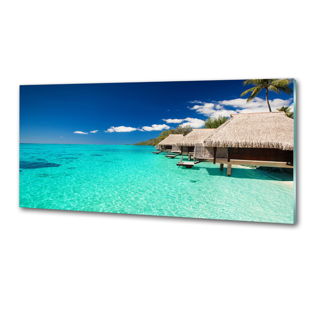 Panel do kuchni Bungalowy nad wodą