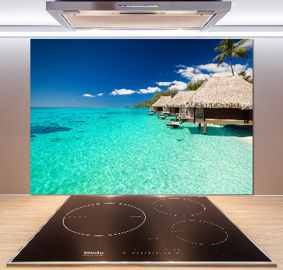 Panel do kuchni Bungalowy nad wodą