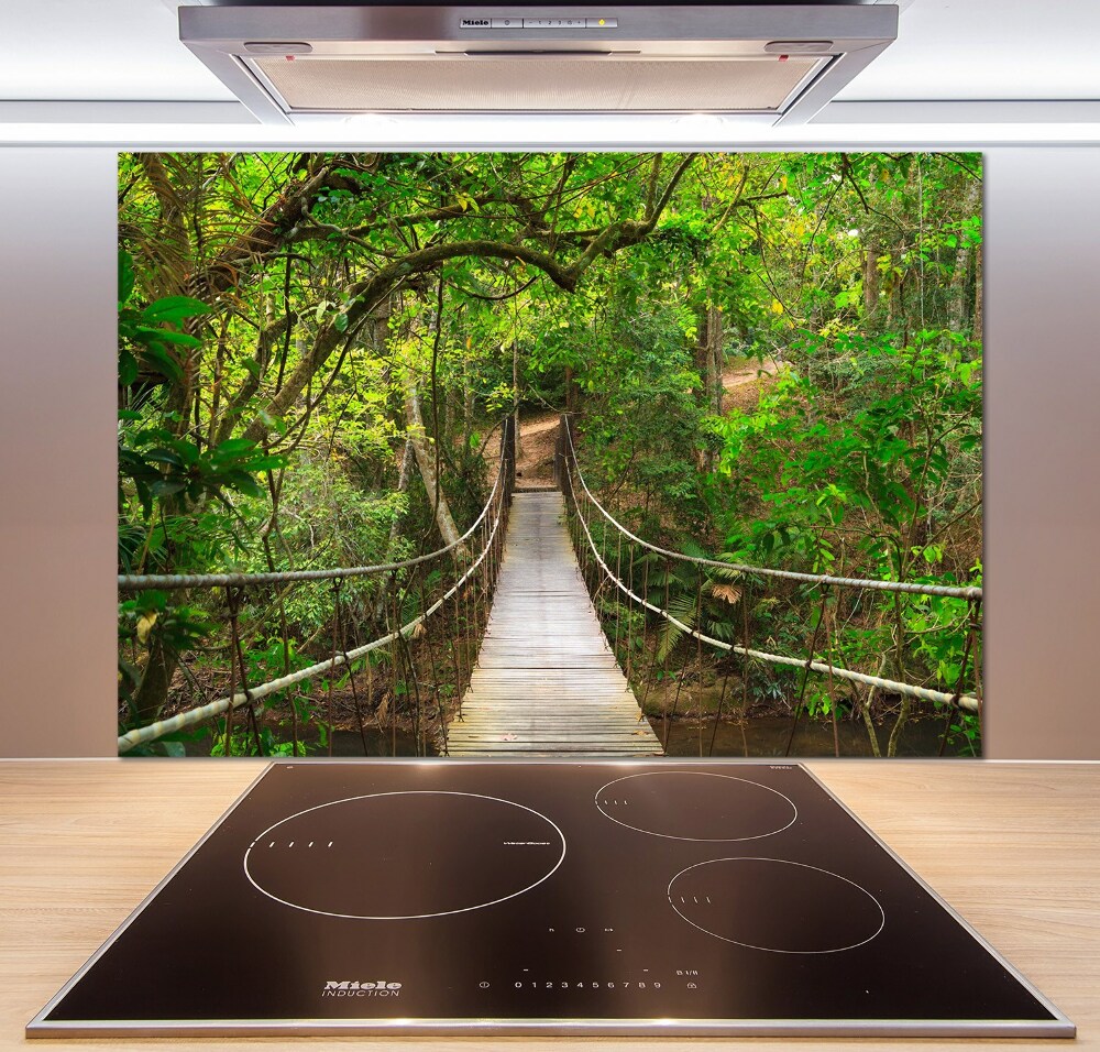 Panel dekor szkło Most linowy