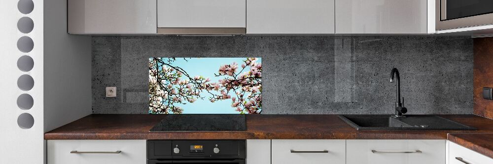 Panel do kuchni Kwiaty magnolii