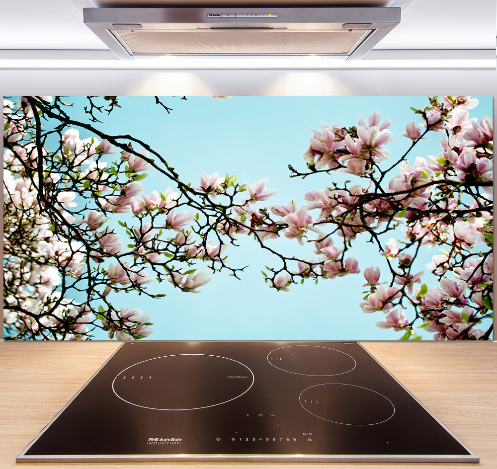 Panel do kuchni Kwiaty magnolii