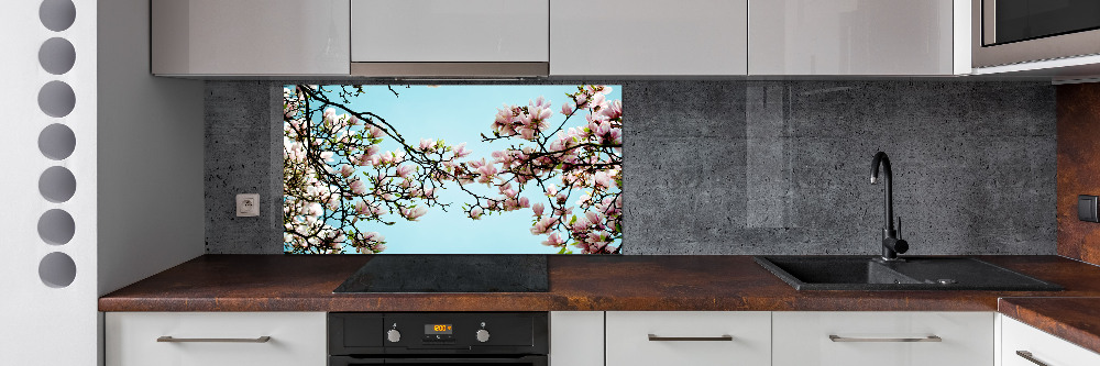 Panel do kuchni Kwiaty magnolii