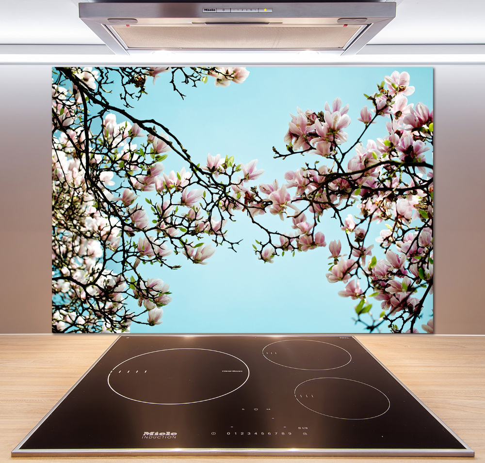 Panel do kuchni Kwiaty magnolii