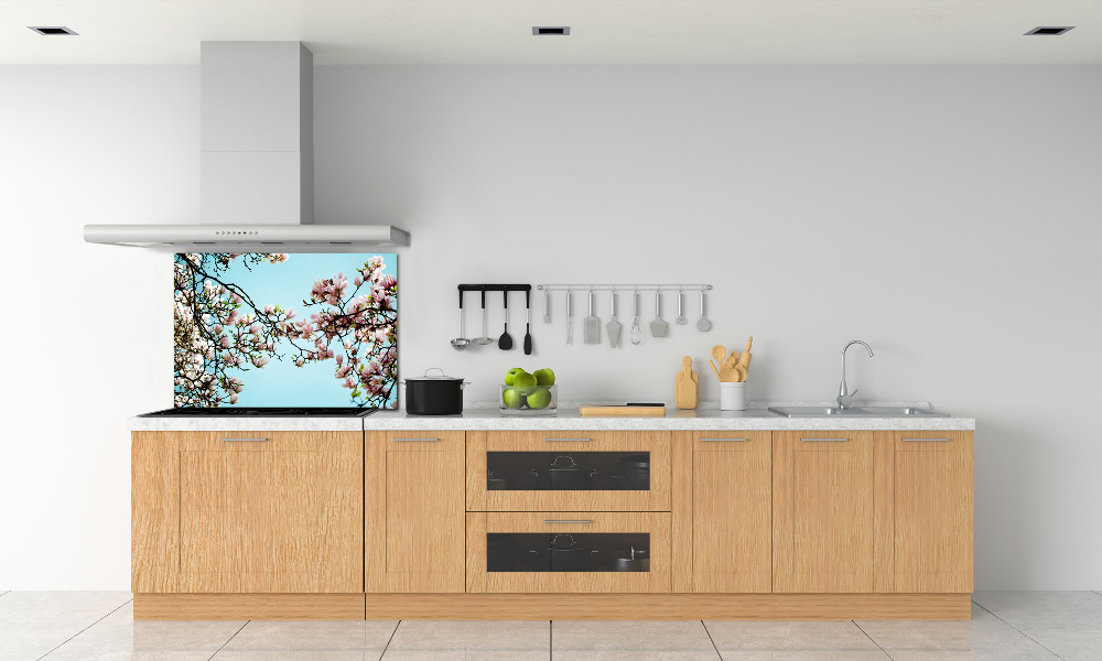 Panel do kuchni Kwiaty magnolii