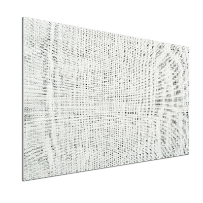 Panel lacobel Lniane białe płótno