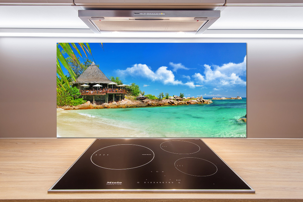 Panel do kuchni Seszele plaża
