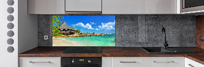 Panel do kuchni Seszele plaża
