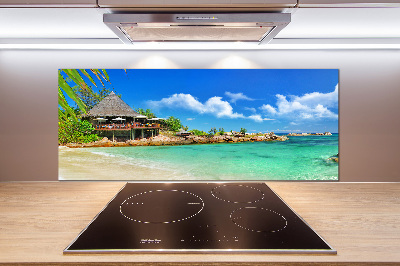 Panel do kuchni Seszele plaża