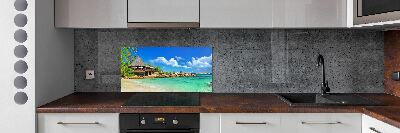 Panel do kuchni Seszele plaża